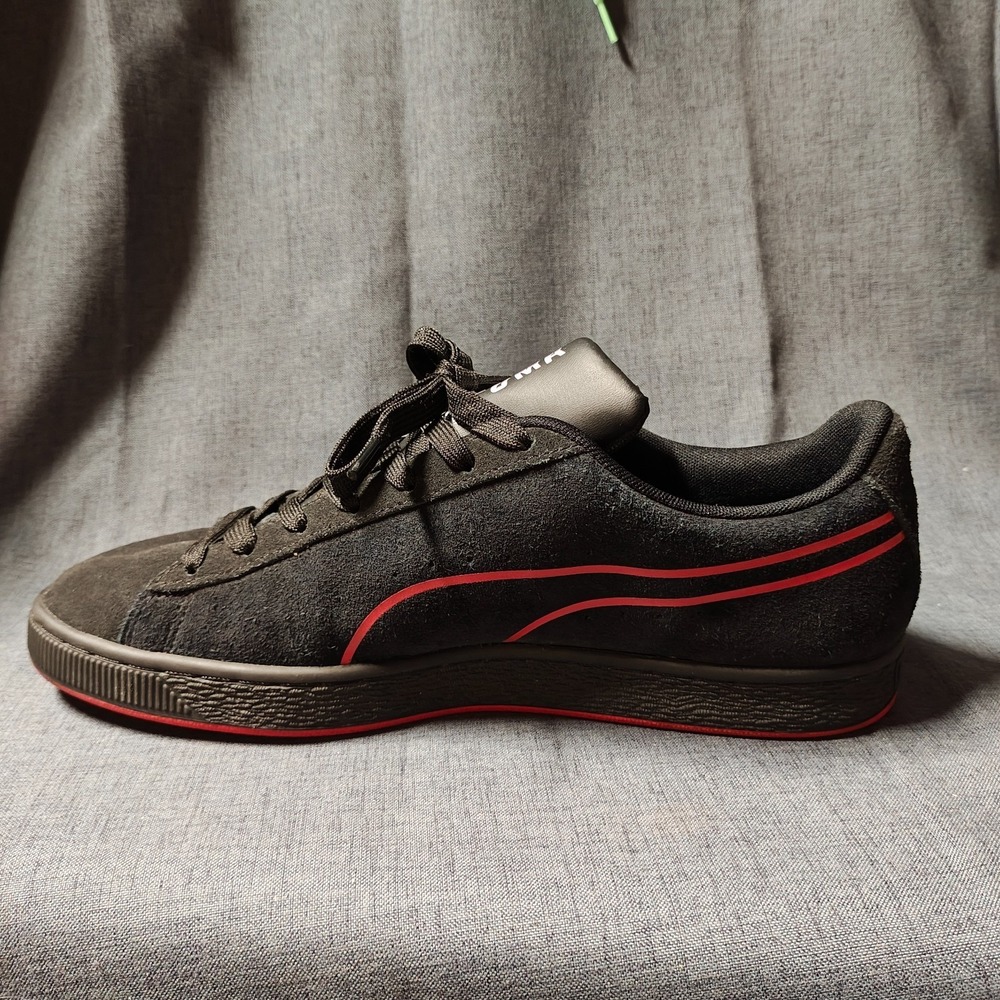 PUMA Suede Hypnotic Black Lápis Blue Red Men's Size 11 Sneakers 382318-01 - Picture 5 of 16